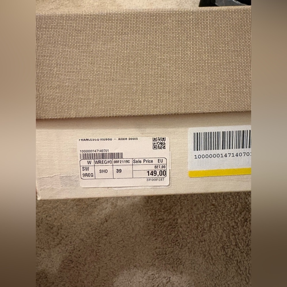 Francesco Russo Women's Brown Ankle Boots Textile Fibers Size 39 Nwts — image 5 of 8